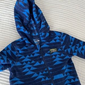 LL Bean footie pajamas 12-18m, worn once